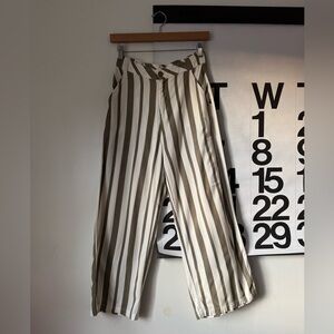 RVCA Nixes Stripe Wide Leg Crop Pants – Size Small